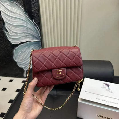 Channeled Bag Women designer makeup bag High Quality Sheepskin Diamond Lattice Handle Vanity Box Tote Bags Crossbody Shoulder Co