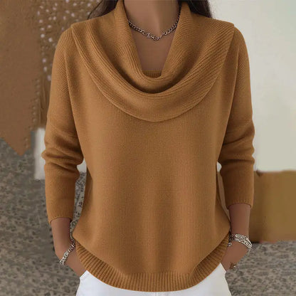 2026 Women's Autumn/Winter New Collection Solid Color Long Sleeve Sweater Tops