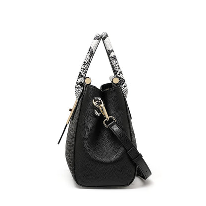 Aidrani 2026 New Style Large-Capacity Genuine Leather Women's Bag with Stone Pattern, Luxury High-End Sense Women's Handbag