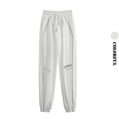 DRUR Womens Running Pants Loose Lightweight High Waist Summer Sports Trousers Gym Workout Joggers Yoga Sweatpants Fitness Wear