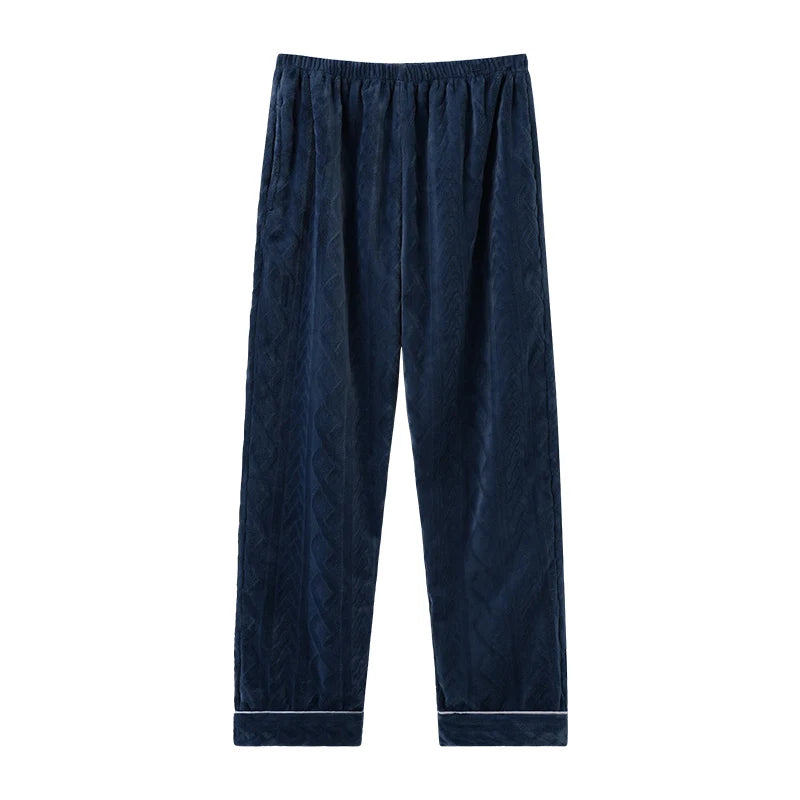 Thick Flannel Men's Plaid Trousers Big Yards Warm Sleep Pants Mens Pajamas Pants Bottoms Sleepwear Pajama for Men Pijama Hombre