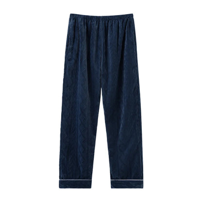 Thick Flannel Men's Plaid Trousers Big Yards Warm Sleep Pants Mens Pajamas Pants Bottoms Sleepwear Pajama for Men Pijama Hombre