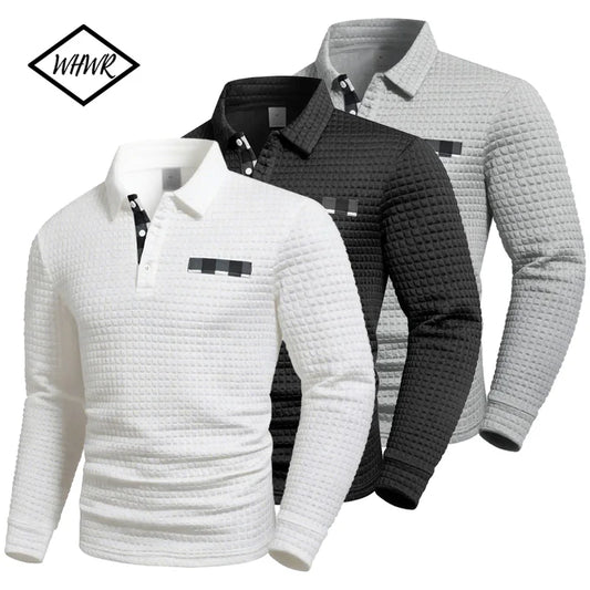 2025 New Spring and Autumn Europe Men Knitted Grid Texture Casual Large hoodie Jumper Small Plaid Jacquard Men clothing