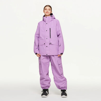 NEW Men Women Snow Clothes Snowboarding Suit Winter Windproof Waterproof Warm Ski Suit Set for Couple Skiing Jacket Pants Set