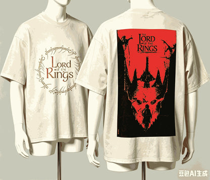 The Lord of the Rings for Fan Gift T-shirt Men Women Harajuku Oversized Unisex Short Sleeve Streetwear high quality Couples soft