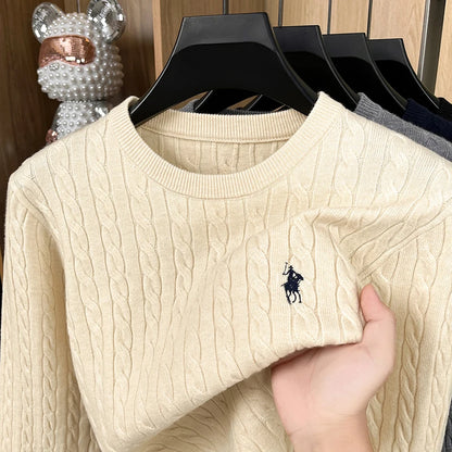 Hot Selling Autumn and Winter Men's Knitted Sweaters, Jacquard Luxury Brand Long Sleeved Knitted Sweaters, Unisex Top Clothing