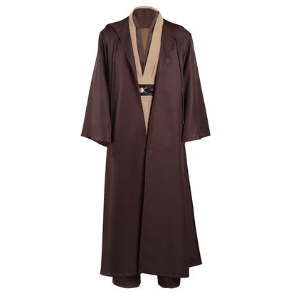 Obi Wan Kenobi Jedi Cosplay Costume Adult Unisex Coat Friar Uniform Robe Full Set Accessories Halloween Carnival Outfits