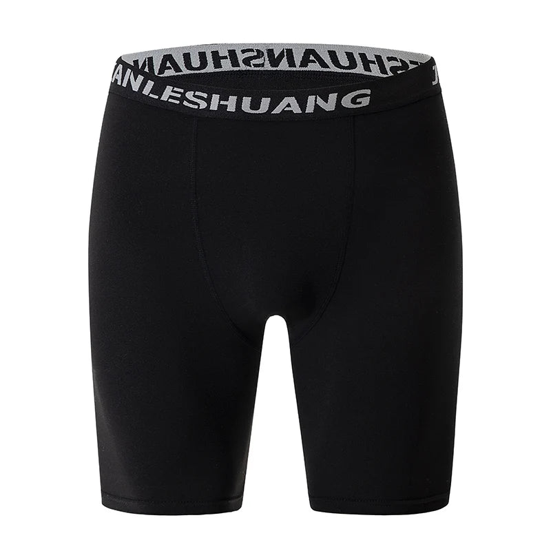 10/5 Piece Set Of Men's Solid Color Classic Long Underwear Quick Drying Youth Sports Comfortable Elastic Casual Boxer Shorts