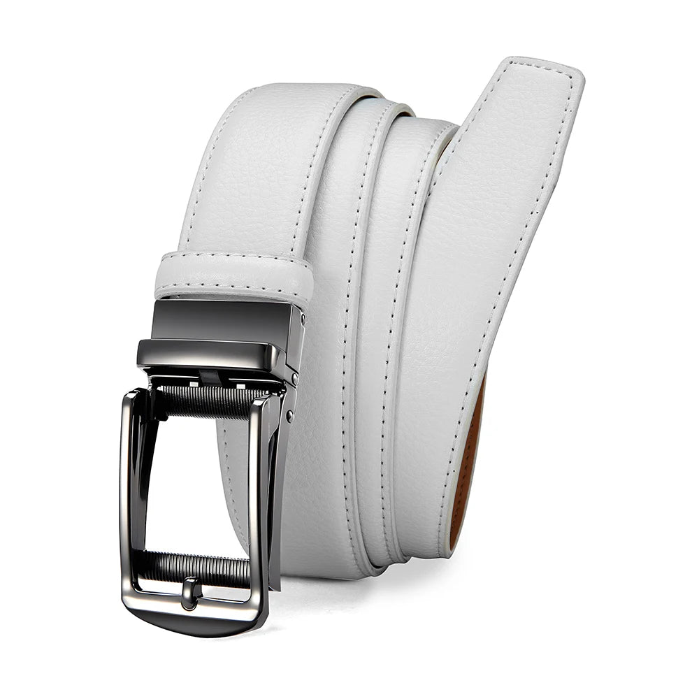 Men's Brand Leather Belts for Men 105cm-135cm Automatic Belt with Ratchet Strap Top Quality Belts Luxury Belts for Men