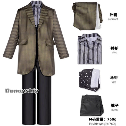 Cosplay Godfather Sirius Black Costume DIY Suit Wizard Dress Padfoot Magic Role Play Outfits Halloween Disguise Ornament