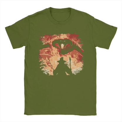 Men T-Shirt You shall not pass L-Lords Of The R-Rings Vintage Cotton Tees Short Sleeve  T Shirts O Neck Tops Printed