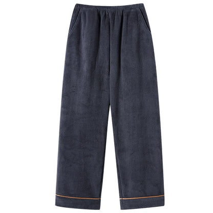 Thick Flannel Men's Plaid Trousers Big Yards Warm Sleep Pants Mens Pajamas Pants Bottoms Sleepwear Pajama for Men Pijama Hombre