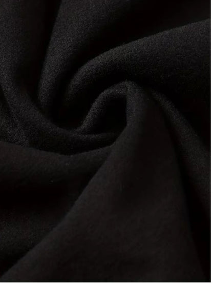 New Halloween Costume Cloak, Fleece Hooded Halloween Cape, Retro Asymmetrical Design Role Play Coat,