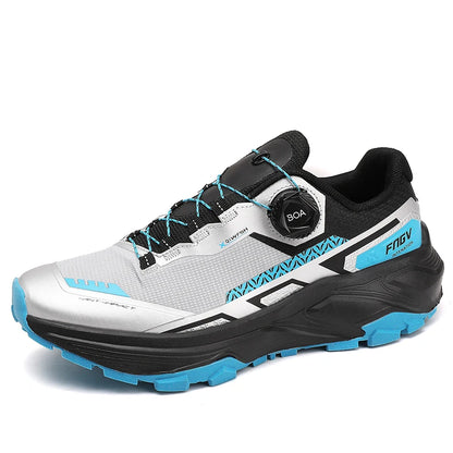 Mens Running Shoes 2025 New Breathe Mesh Outdoor Off Road Hiking Shoes Cushioning Flat Soft Mesh Walking Shoes for Man