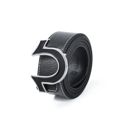 3.8cm new style men's light luxury belt, trendy jeans, trousers, casual pants, versatile pants belt 7 colors