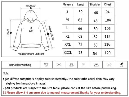 Autumn and winter men's hooded GIDE OR　DIE printed fashionable sports hoodie hip-hop casual unisex clothing