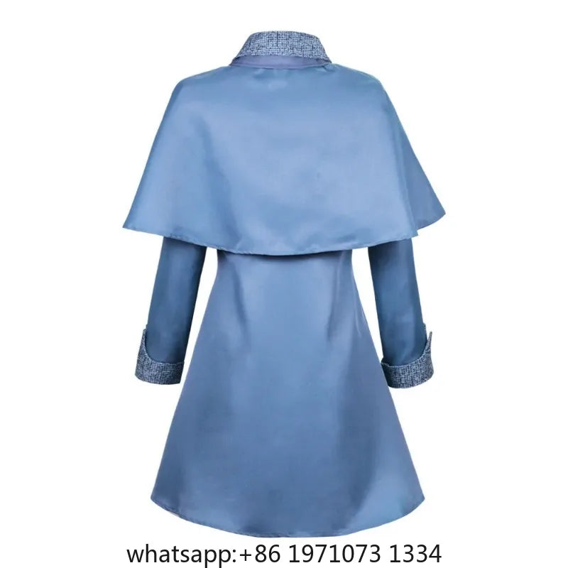 Wizard School Witch Fleur Isabelle Delacour Cosplay Costume Beauxbaton Magic Women School Uniform Hat Dress Suit Adults Children