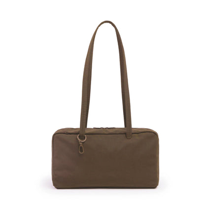 Nylon Tote Bag Bowler Bag Women Shoulder Purse with Keychain Clip, Lightweight Zipper Handbag Daily Work Travel Gym Gift for Mum