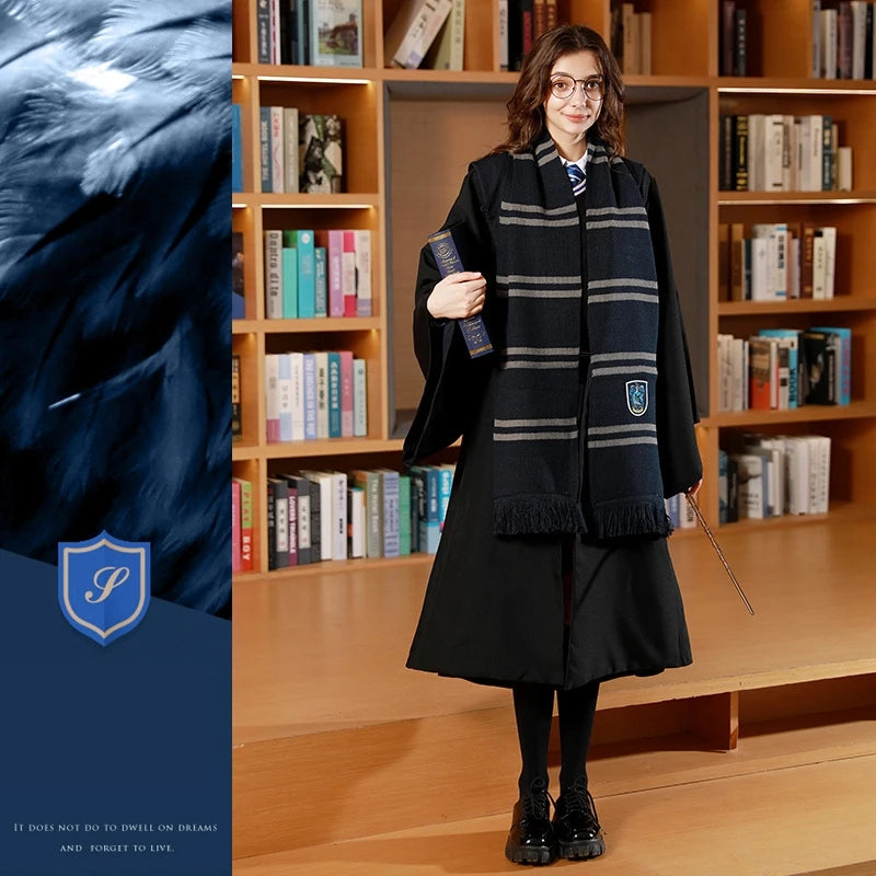Shawl Gryffindor Slytherin Thickened Warmth Halloween Party Cosplay Scarf Decoration Gift Toy Around Harris Movies