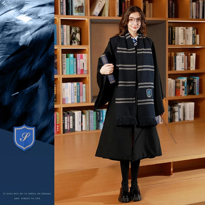 Shawl Gryffindor Slytherin Thickened Warmth Halloween Party Cosplay Scarf Decoration Gift Toy Around Harris Movies