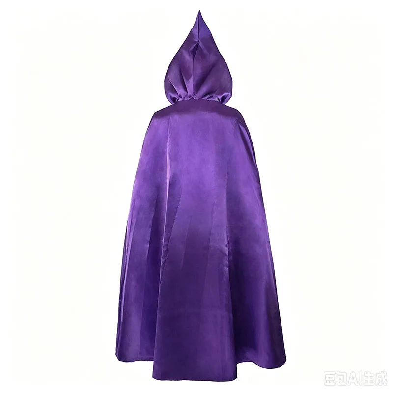 Anime Dark Magic Witch Cosplay costume cosplay Gothic hooded cape and purple cape elegant costumes for comic conventions Halloween fantasy camouflage