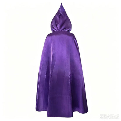 Anime Dark Magic Witch Cosplay costume cosplay Gothic hooded cape and purple cape elegant costumes for comic conventions Halloween fantasy camouflage