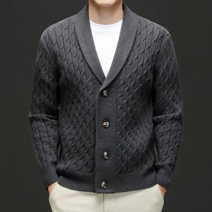 New Winter and Autumn Men's Wool Knitted Cardigan Trendy Loose-fitting Thick Style Pullover Casual Men's Clothing Coat Sweater