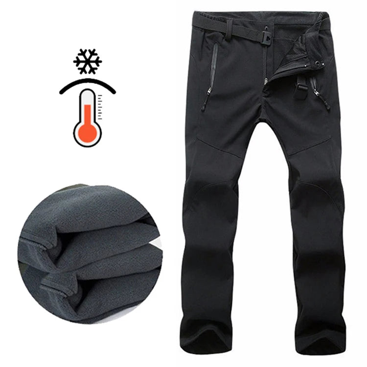 Young Girl  Autumn Winter Pants Camping Skiing Hiking Waterproof Windproof Soft Shell Fleece Warm Outdoor Sports Trekking