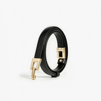 BEAUTODAY Brown Belts Women Genuine Leather Solid Slender Ladies Designer Jeans Dress Brand Accessories Waistband 91092