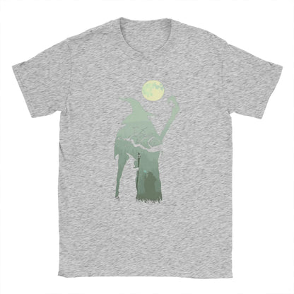 Novelty Into the Forest Tshirts Men Cotton Short Sleeve L-Lords Of The R-Rings Gandalf Wizard Hobbit Crewneck Summer Clothing