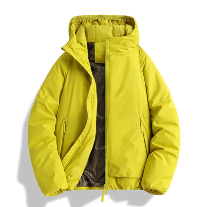 Outdoor Warm Jacket Autumn Winter Windproof Waterproof Men Hooded Casual Sports Jacket Women Sport Running Hiking Ski Thick Coat