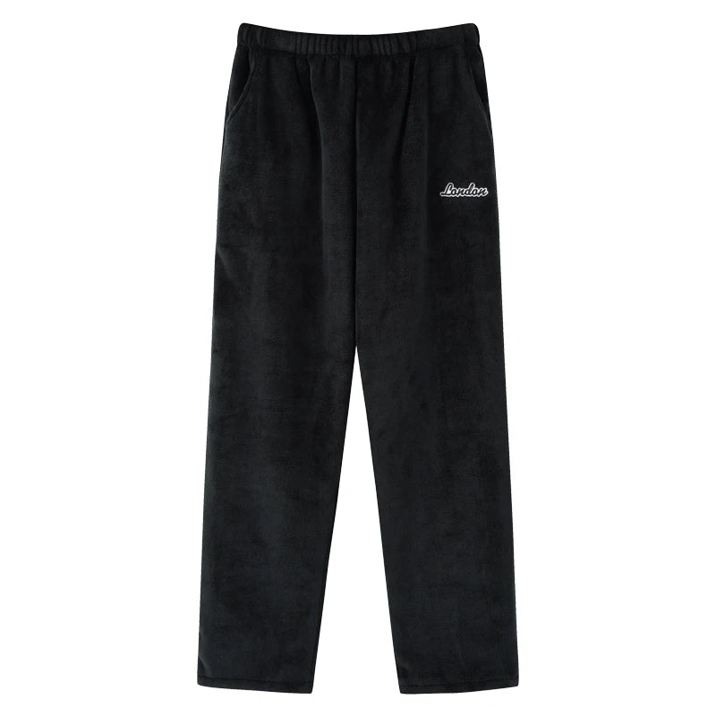 Thick Flannel Men's Plaid Trousers Big Yards Warm Sleep Pants Mens Pajamas Pants Bottoms Sleepwear Pajama for Men Pijama Hombre