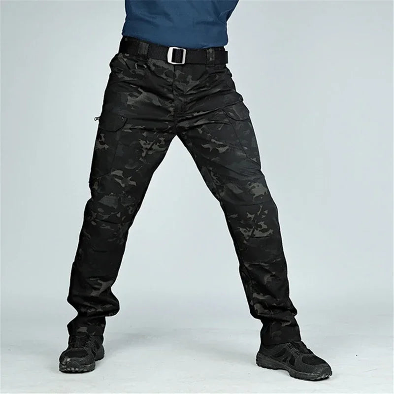 Outdoor Waterproof Tactical Cargo Pants Men Waterproof SWAT Breathable Casual Army Military Trousers Male Quick Dry Cargo Pants