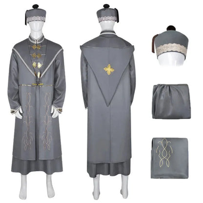 sisi 2233Magic President Cosplay Robe Albus Dumbledore Professor Costume School of Witchcraft and Wizardry Carniv