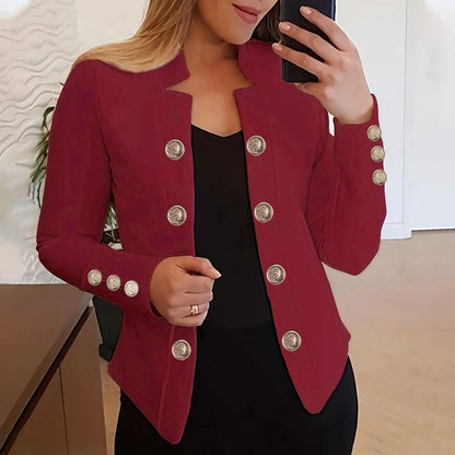 Light Womens Jacket Womens Business Casual Fall Long Sleeve Notch Cardigans Open Front Work Office Cropped куртка женская