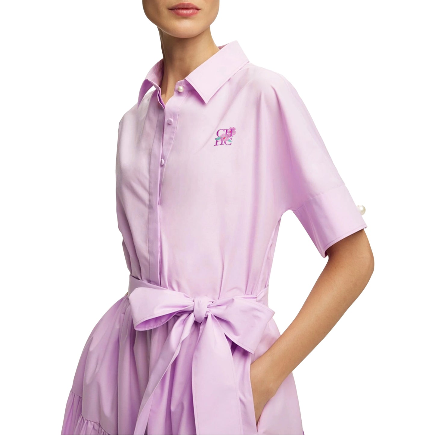 Elegant Women Dress Short Sleeve Casual Lapel Shirt Dress Bow Belt Solid Color A Line Fashion Fringed Dress Female Dresses