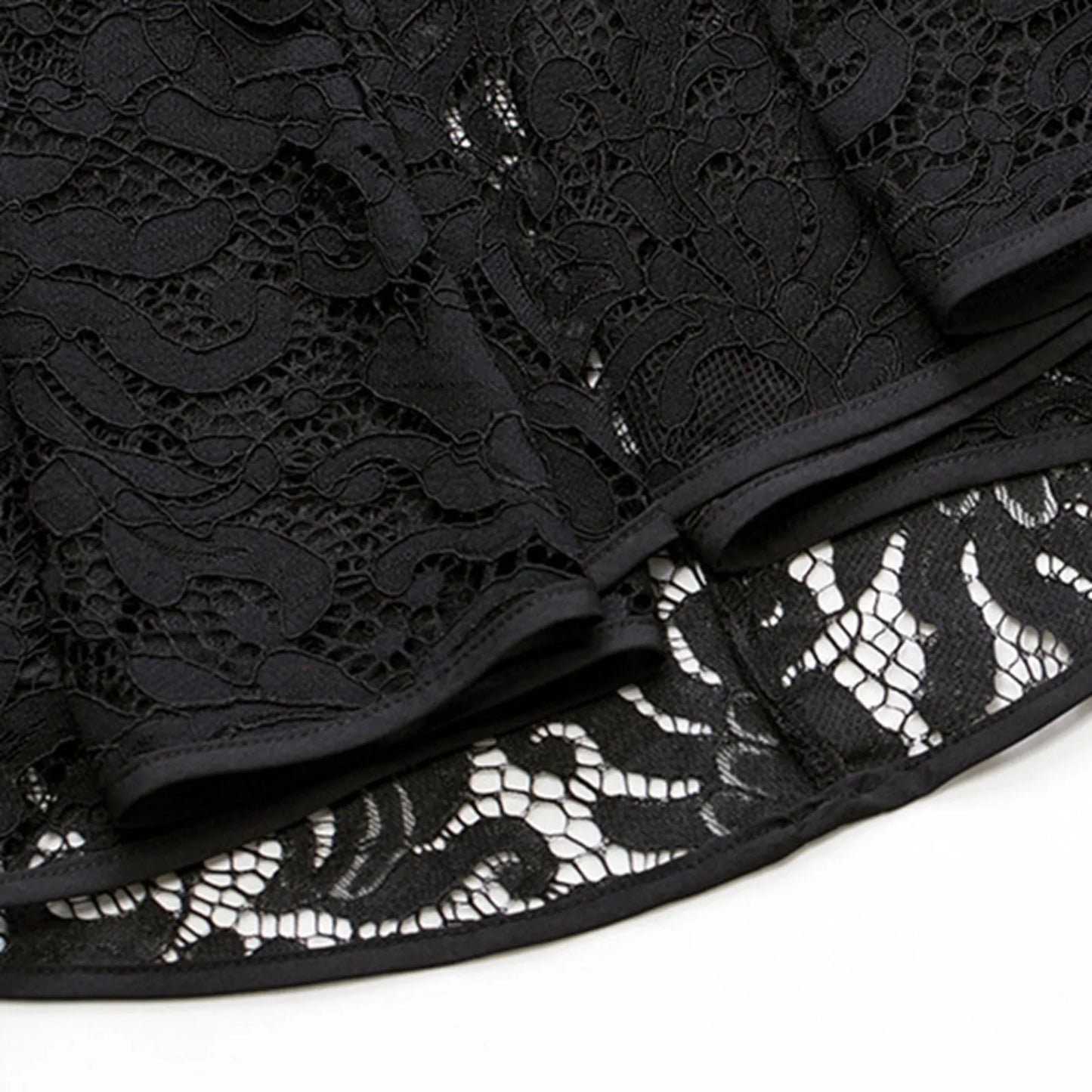 Women'S Black Fashionable Jacket Horn Lace Patchwork Long Sleeved Small Suit Jacket Slimming Waist Warm Work Clothes Women