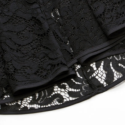 Women'S Black Fashionable Jacket Horn Lace Patchwork Long Sleeved Small Suit Jacket Slimming Waist Warm Work Clothes Women