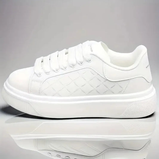 [Men's White Sneakers] Sneakers Men's Shoes White Shoes 2025 Spring and Autumn New White Shoes Fashionable Casual Shoes Versati