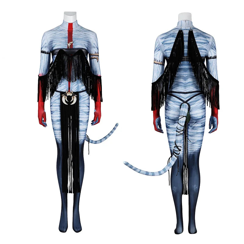Avatar of Fire Ash Cosplay Varang Costume for Women Jumpsuit Headgear Tails Roleplay Outfits
