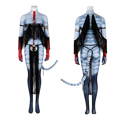 Avatar of Fire Ash Cosplay Varang Costume for Women Jumpsuit Headgear Tails Roleplay Outfits
