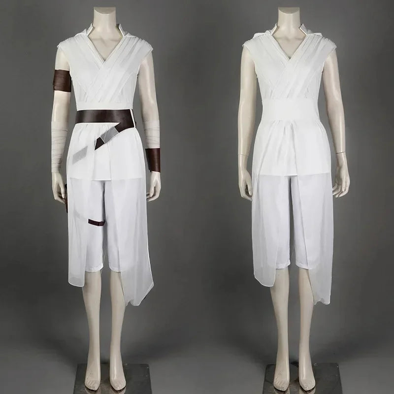 ♥2026 New Costume The Rise of Skywalker Rey Cosplay Uniform Set Adult