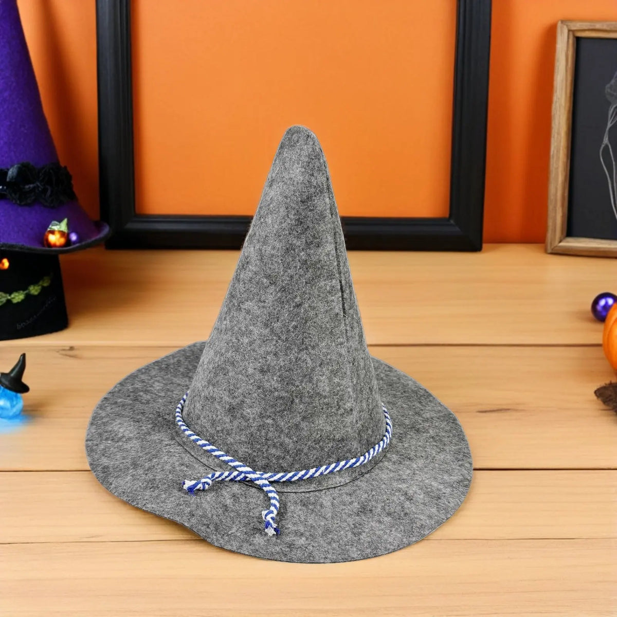 Men Wizard Hat Felt Halloween Witch Costume Scarecrow Enchantress Cosplay Accessories German Bavarian Hats For Sorcerer Dress Up