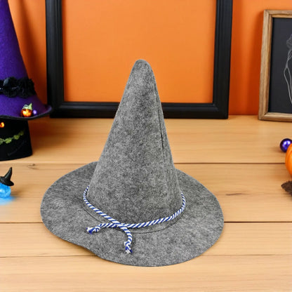 Men Wizard Hat Felt Halloween Witch Costume Scarecrow Enchantress Cosplay Accessories German Bavarian Hats For Sorcerer Dress Up