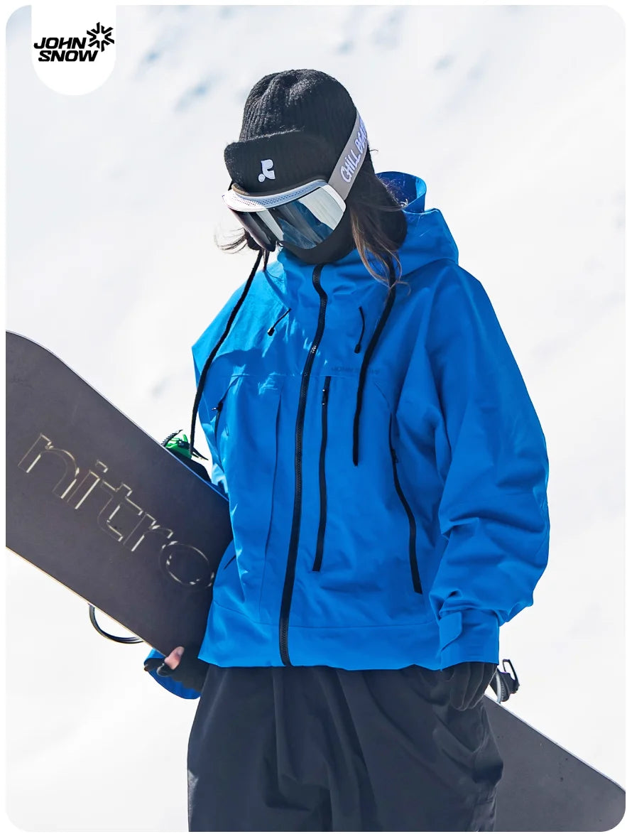 John Snow 2025 Unisex American Style Snowboard Jacket Professional Waterproof Windproof Thermal Winter Ski Coat for Men & Women