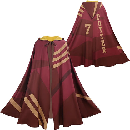 Magic Wizard Cloak Robe Halloween Cosplay Stage Performance Costume