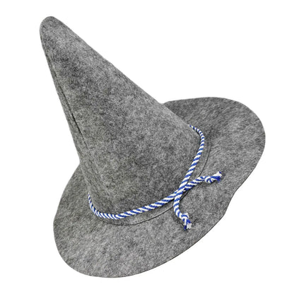 Men Wizard Hat Felt Halloween Witch Costume Scarecrow Enchantress Cosplay Accessories German Bavarian Hats For Sorcerer Dress Up