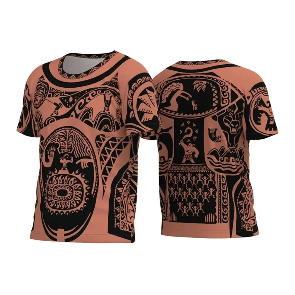 Mens Moana 3D T-Shirt Maui Birthday Summer Polo Tee Casual Day-Wear Tops Fashion Style 2026 New