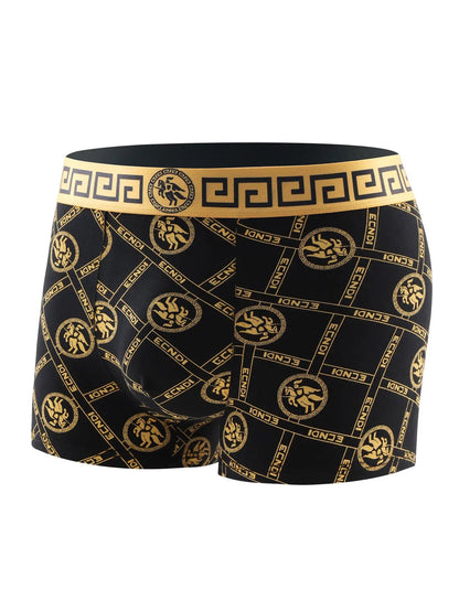 4 Pieces Men's Underwear Soft Comfortable Health Men's Boxer Shorts Fashionable All Seasons High-End Classic Men's Briefs