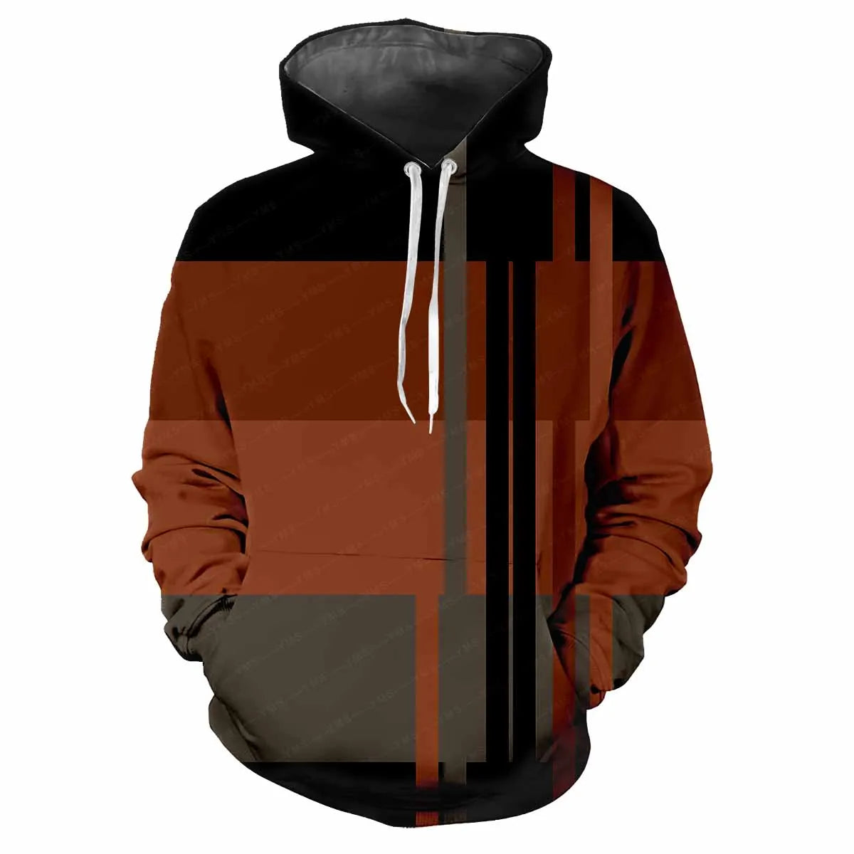 2024 Fashion Minimalist Plaid 3D Printed men's Tops Casual Soft Comfort Elegant men's Hoodies Personalize Outdoor Sports Hoodie